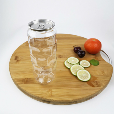 leere klare HAUSTIER 500ml Behälter-Gläser mit einfache Zug-Abdeckungs-kaltgepressten Säften