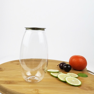 0,5 Liter-Plastikwasser-Flaschen-Olive Shape With Easy Pull-Abdeckungs-Badesalz