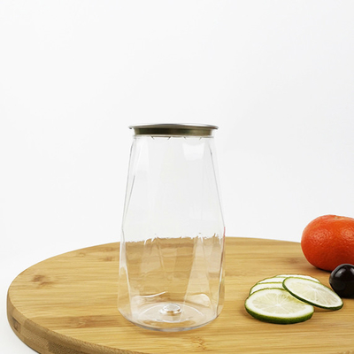 Tee-Milch 380ml STREICHELT Plastikbehälter-Gläser mit einfacher Zug-Abdeckung