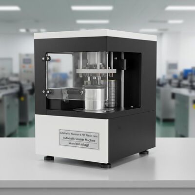 Geeignet für Aluminiumdosen Automatische Verschließmaschine Schwarze und Weiße Naht Kein Auslaufen PET-Kunststoffdosen Kompatibel Langlebig