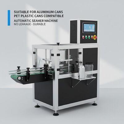 Geeignet für Aluminiumdosen Automatische Verschließmaschine Schwarze und Weiße Naht Kein Auslaufen PET-Kunststoffdosen Kompatibel Langlebig