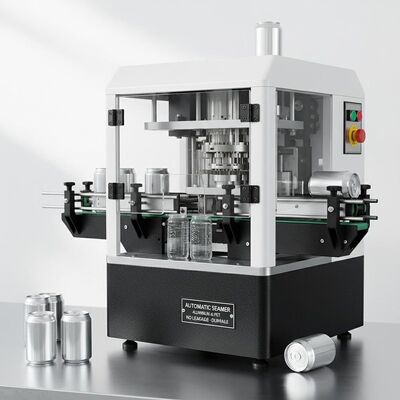 Geeignet für Aluminiumdosen Automatische Verschließmaschine Schwarze und Weiße Naht Kein Auslaufen PET-Kunststoffdosen Kompatibel Langlebig