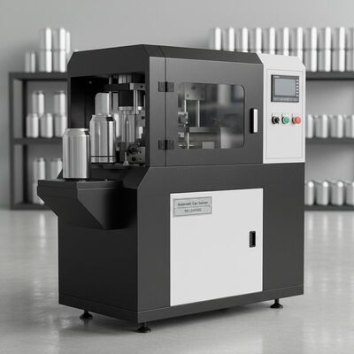 Geeignet für Aluminiumdosen Automatische Verschließmaschine Schwarze und Weiße Naht Kein Auslaufen PET-Kunststoffdosen Kompatibel Langlebig
