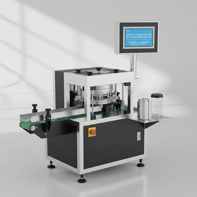 Geeignet für Aluminiumdosen Automatische Verschließmaschine Schwarze und Weiße Naht Kein Auslaufen PET-Kunststoffdosen Kompatibel Langlebig