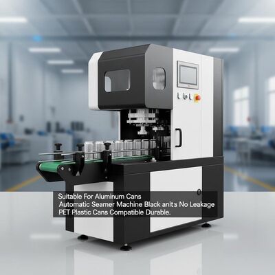 Geeignet für Aluminiumdosen Automatische Verschließmaschine Schwarze und Weiße Naht Kein Auslaufen PET-Kunststoffdosen Kompatibel Langlebig