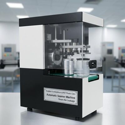 Geeignet für Aluminiumdosen Automatische Verschließmaschine Schwarze und Weiße Naht Kein Auslaufen PET-Kunststoffdosen Kompatibel Langlebig