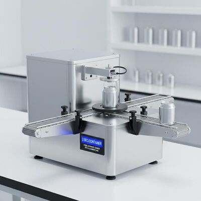 31 kg Automatische Seamer-Maschine, die PET-Kunststoffdosen und Aluminiumdosen in 2 Sekunden pro Behälter versiegeln kann