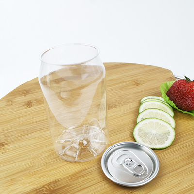 Plastikdosen zylinderförmige HAUSTIER Behälter-einfache Zug-Abdeckung des getränk330ml
