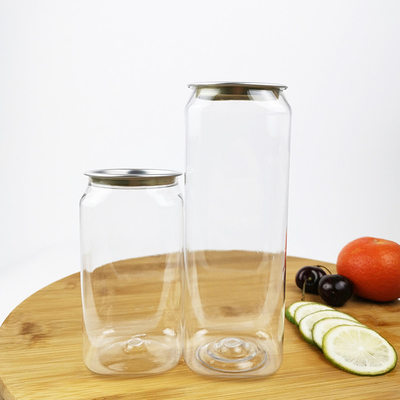 350 ml Lebensmittelkonserven, Quadratische Plastikflaschen mit leicht zu ziehendem Deckel