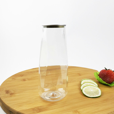 500 ml Plastik-Wasserflasche, Diamantform, Lebensmittelsicherheit BPA-freie Lagerbehälter/Saftflaschen für Getreide, Mehl, Zucker