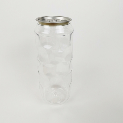 füllt transparentes Wasser 500ml kaltgepresste Saft-leere Plastikbehälter-Gläser ab