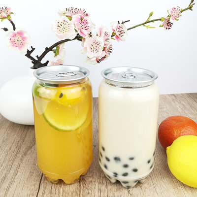 Grad der Runden-450ml Plastik-BPA freier Juice Bottles With Lids Food
