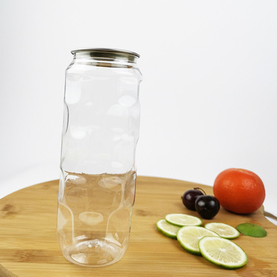 Behälter-Gläser der Tee-Milch-Plastik-Nahrung0.5l mit einfacher Zug-Abdeckung
