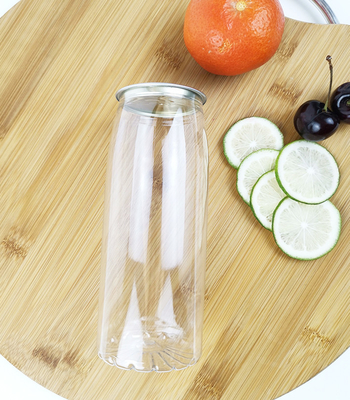 Gläser des Blumen-untere Plastikbehälter-0.5L mit Dosen-Deckeln