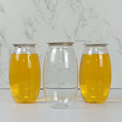 FLASCHE Olive Shapes 500ml Plastikhaustier Behälter-Gläser mit einfacher Zug-Abdeckung